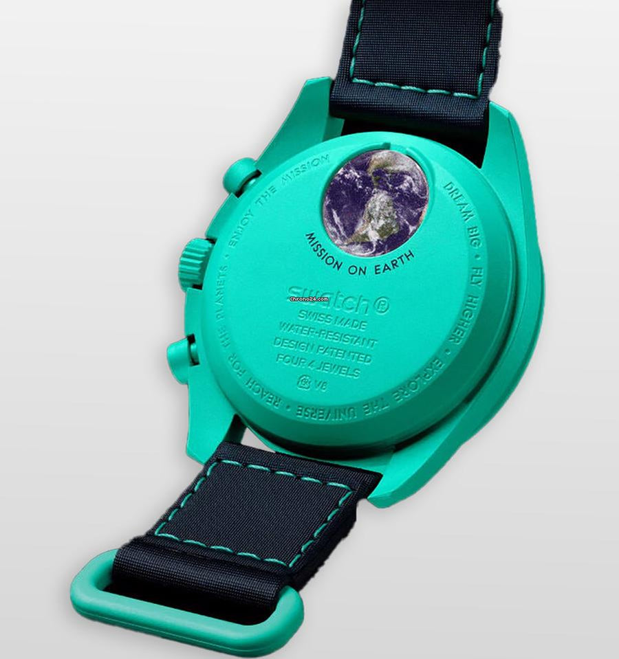 Swatch x Omega Bioceramic Moonswatch Mission On Earth 'Polar Lights'