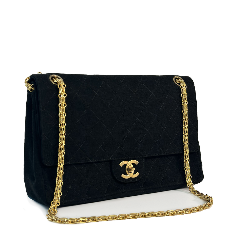 CHANEL Classic Small Jersey Double Flap Bag