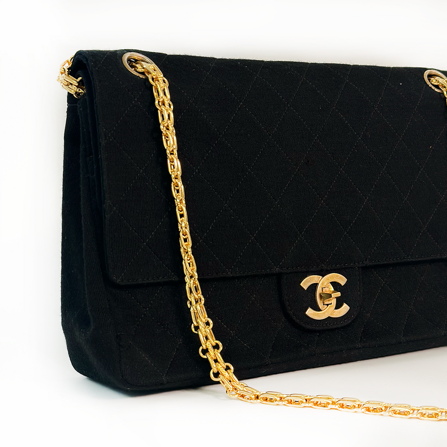 CHANEL Classic Small Jersey Double Flap Bag