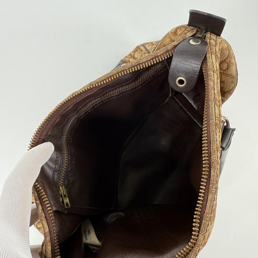 Trotter Canvas Boston Bag Brown