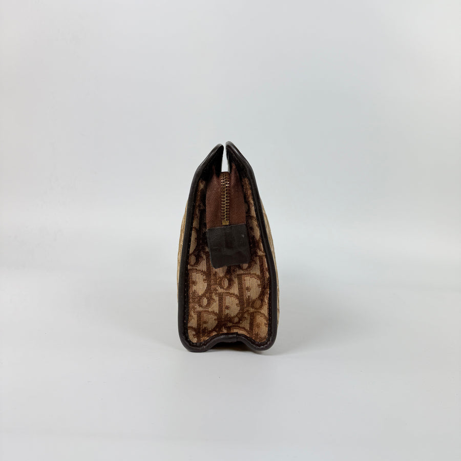 Christian Dior Trotter Canvas Clutch Bag 'Brown'
