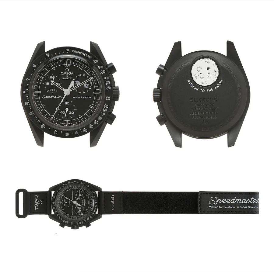 Swatch x Omega Bioceramic Moonswatch Mission To Moonphase Snoopy