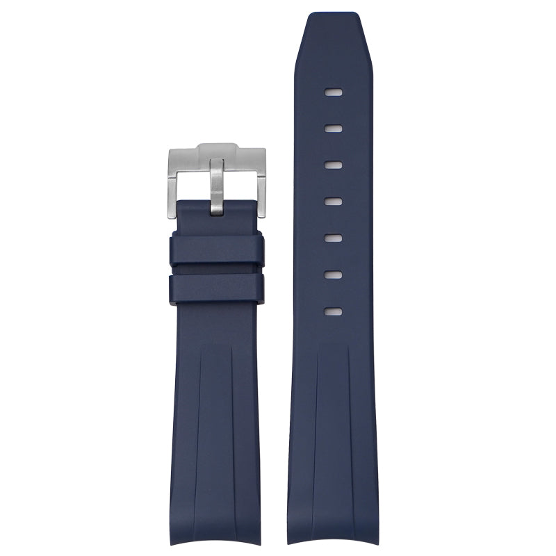 Curved Silicone Strap - Navy Blue