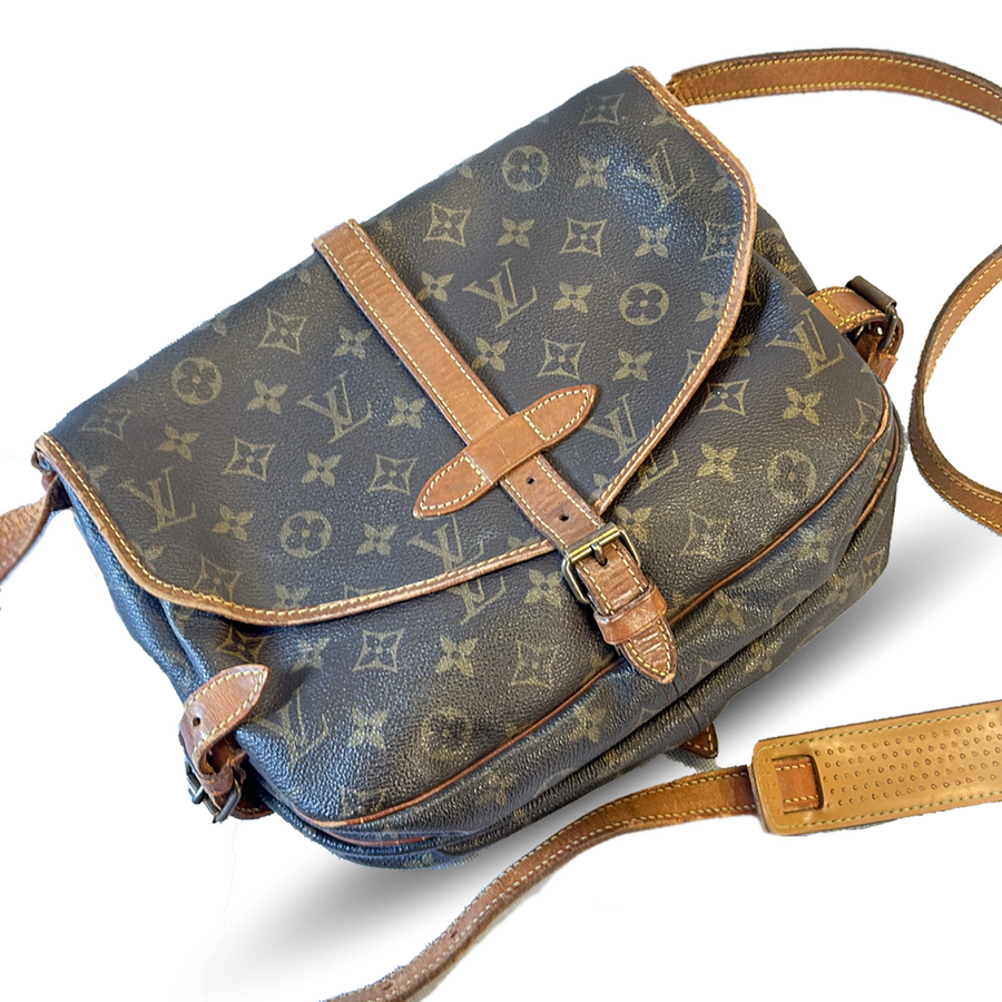 Louis Vuitton Saumur Cloth Crossbody Bag