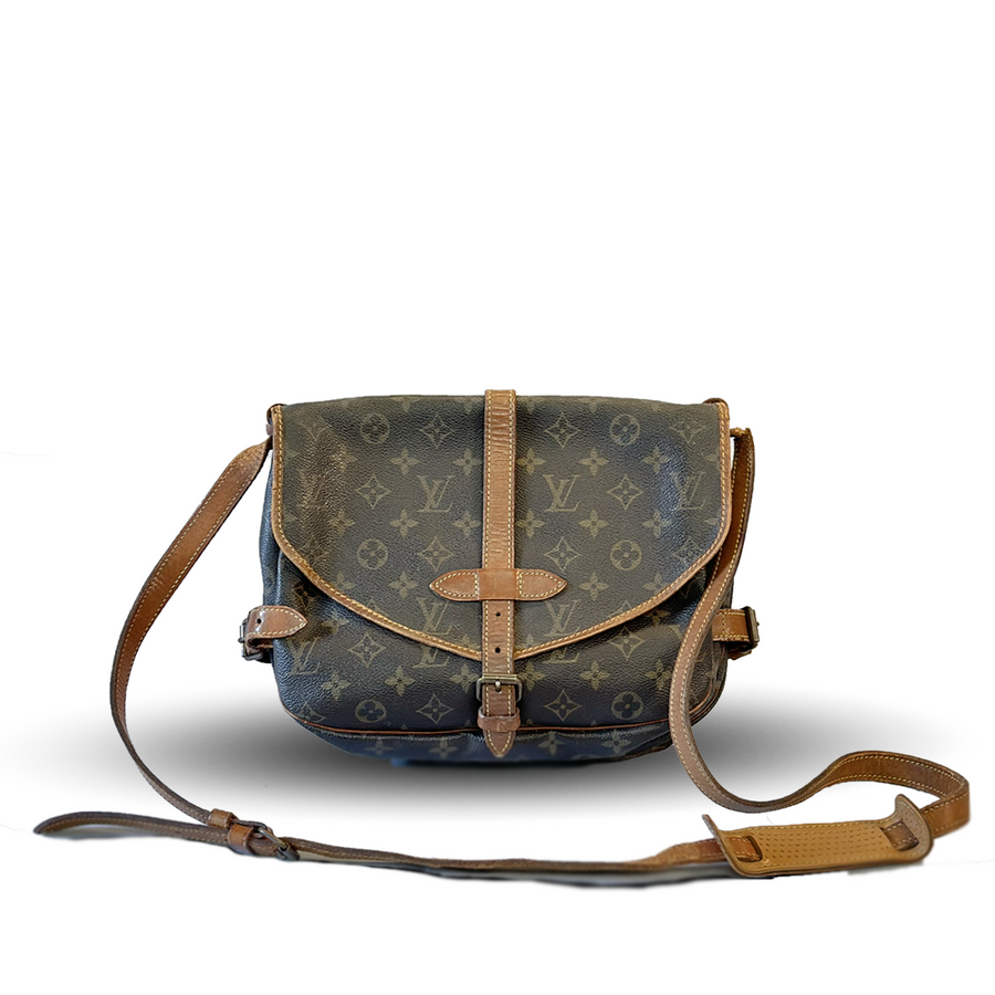 Louis Vuitton Saumur Cloth Crossbody Bag