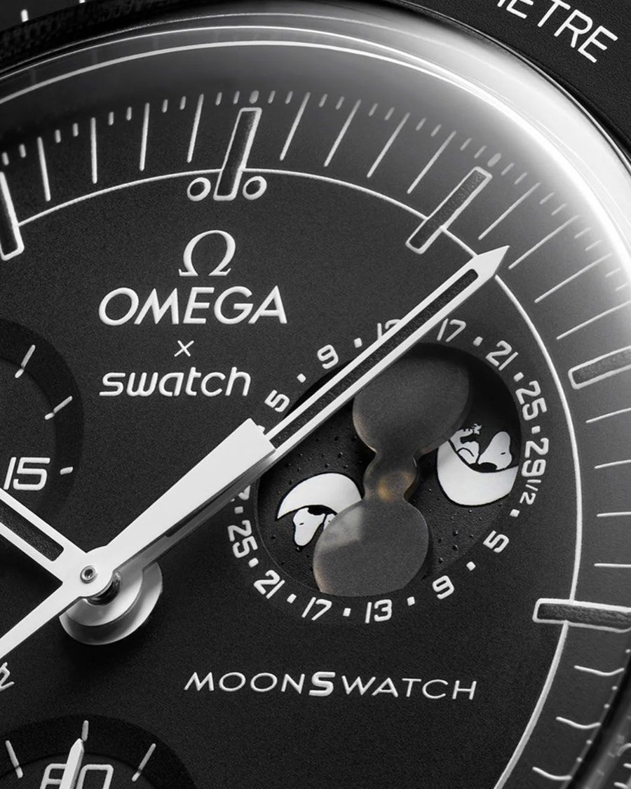 Swatch x Omega Bioceramic Moonswatch Mission To Moonphase Snoopy